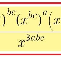 Halle el exponente final de x