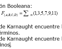 Sean la siguiente función booleana 1