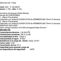 Cambiar ventana de acceso de cocina al tendedero de aluminio a pvc