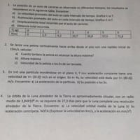 ¿Alguie puede resolver estos ejercicios de fisica?