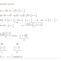 Me dicen si este ejercicio de ecuaciones fraccionarias esta bien resuelto.