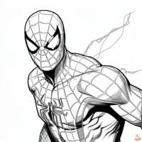 Spiderman coloring pages for kids