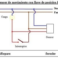 Sensor movimiento e interruptor juntos