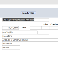 Edad y meses en access - calculo automático