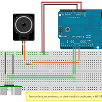 Circuito de ultrasonido con arduino uno