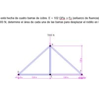 Determinar el área de cada una de las barras