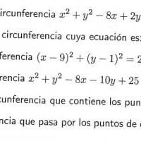 ¿Ecuaciones Ordinarias de las Circunferencias?