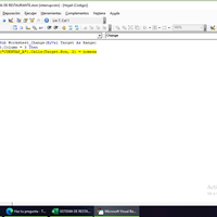 Colocar valor de un textbox a una celda si el otro contiene datos