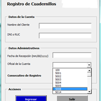 Cómo al seleccionar un dato se guarde una descripción