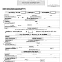 Como llenar una solicitud de registro de obra?