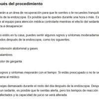 Es normal sentir dolor de garganta y dolor abdominal después de una endoscopia