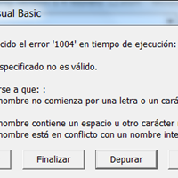 Muchos nombres definidos por el programa que dan problemas