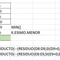 Numero de múltiplos en Excel no funciona con negativos