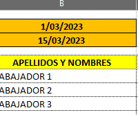 Excel - Generar columnas según rango de fechas elegidas