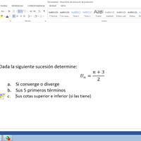 Sucesiones ejercicio calculo diferencial practico