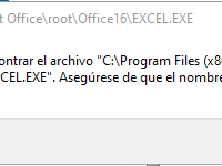 Dio un error en el Office 2016