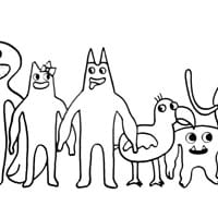Garten of banban coloring pages for kids