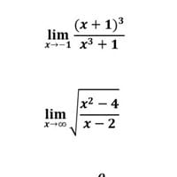 Analicis de limites y continuidad, calculo diferencial