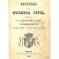 Cartilla del Guardia Civil 1852.