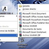 ¿Cómo agrego la opción "imagen en mapa de bits" al menu contextual "nuevo"?