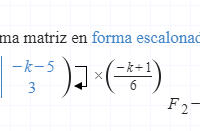 Hallar el valor de K para que el sistema de ecuaciones sea compatible determinado, indeterminado o incompatible