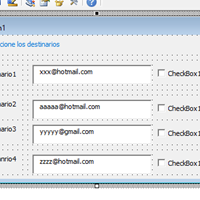 Seleccionar destinatarios con un checkbox para enviar correo una hoja de excel