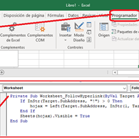 Hipervínculo a hojas excel de un libro