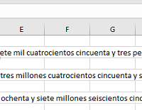 Excel Convertir cantidad en números de Pesos Mexicanos a texto