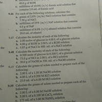¿Ejercicios sobre la concentración de solutos?
