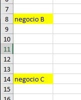 Completar serie de celdas vacías