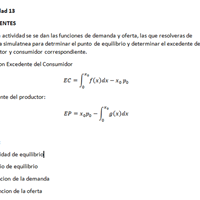 Excendentes... Excedente del consumidos y excendente del productor.