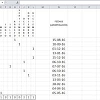 Macro para que en un cuadrante de meses me ponga un 1 donde coincida con la fecha.