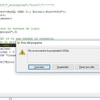 Error en FoxPro no se encuentra la propiedad losql