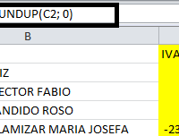 Fórmula para eliminar números decimales