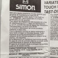 Este regulador (Simon 75305-31) es apto para bombillas Led