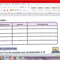 Completa la tabla de libra, arroba y tonelada