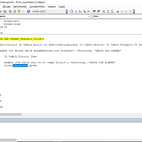Declarada una variable string en una rutina y no la reconoce