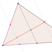 Geometria analitica teórica sobre baricentro