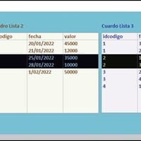 Seleccionar un registro de varios subformularios