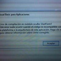 Error de compilación en módulo oculto