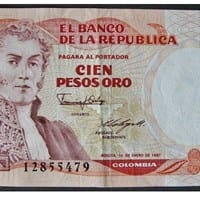 Billete 100 pesos oro
