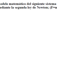 Como desarrollar el modelo matemático de un sistema masa-resorte en vertical ?