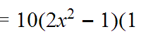 Determina la derivada de las siguiente función: