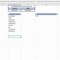 EXPERTO lista registros únicos con filtro entre fechas