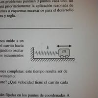 Movimiento armónico simple. Ejercicio de selectividad.