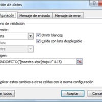 Lista desplegable dependiente de otro libro o archivo