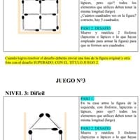 Problemas con fósforos para formas 6 cuadrados moderado