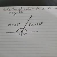 Calcula el valor de por para cada angulo