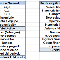Clasificación de cuentas balance general y Estado de resultados