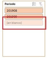 Puedo quitar "en blanco" se segmentación de datos?